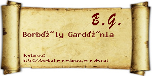 Borbély Gardénia névjegykártya